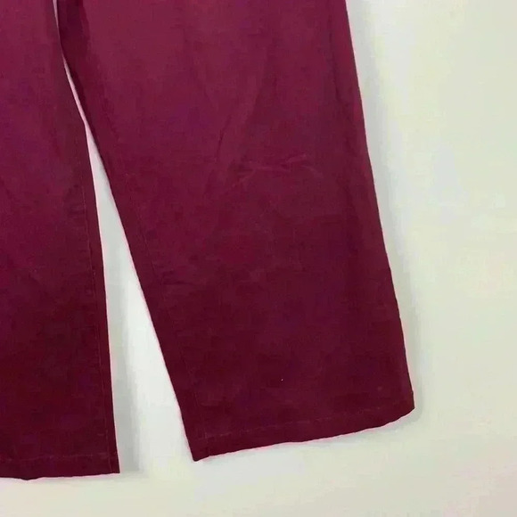 🆕NWT A.N.A Wide Leg Crop In Burgundy Size 4 - Picture 5 of 9